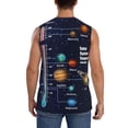 thumbnail image 4 of Gaeub Solar System Men's Sleeveless Muscle Shirts Workout Tank Tops, Odor Protection and Comfortable - Small, 4 of 8