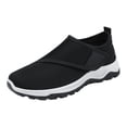 thumbnail image 2 of NexTorq Men's Breathable Mesh Walking Shoes Adjustable Strap Slip On Non-Slip Lightweight Casual Sneakers for Daily Wear Black 39, 2 of 9