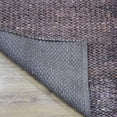 thumbnail image 6 of Hand Woven Jute Eco-Friendly Area Rugs - 8'X10', Rectangle Shape, Brownish Charcoal Color, Solid Plain Pattern, High Pile, Natural Fiber, Outdoor Indoor Handmade Area Rugs For Living Room (J00023), 6 of 8