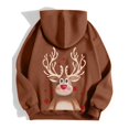 thumbnail image 4 of Christmas Hoodies for Women 2025 Long Sleeve Zip Up Reindeer Graphic Hooded Sweatshirt with Pockets Jacket Coat, 4 of 7