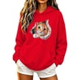 thumbnail image 3 of NSLGXD Cat Print Pullover Hoodies for Women Animal Graphic Loose Drawstring Hooded Sweatshirt Long Sleeve Soft Fleece Lined Casual Tops with Pocket S-XL, 3 of 6