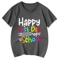 thumbnail image 4 of PMVFHDE Mignons T-Shirts pour Fille T-Shirt Imprimé à Col Rond Manches Courtes pour Garçons et Filles Gris, 3-4 Ans, 4 of 4