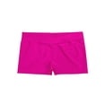 thumbnail image 3 of Yruioon Big Girls Solid Stretch Athletic Shorts Yoga Dance Gymnastic Sports Wear Swim Bottoms Rose 3-4, 3 of 5