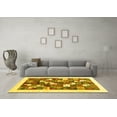 thumbnail image 3 of Ahgly Company Indoor Round Solid Yellow Modern Area Rugs, 8' Round, 3 of 4