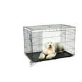 thumbnail image 2 of Carlson Secure and Compact Double Door Metal Dog Crate, For Extra Large Breeds Up To 120 Pounds, Includes Divider Panel and Removable Pan, Black, 2 of 6