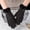 Black #3, variant on Fashion Lace Butterfly Embroidery Fleece Lined Gloves Womens Lambskin Leather Driving Gloves Black