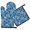 Baseballs and Words, variant on Baseballs and Words Blue Pattern Oven Mitts and Pot Holder Sets 1 Pcs for Kitchen Baking, Cooking and Grilling, Heat Resistant Up To 392 °F