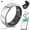 SILVER, variant on Ring for Women Men - Fitness & Sleep Tracker, 24/7 Heart Rate & Blood Oxygen, Ceramic Finish, 5ATM+IP68 Waterproof, 5-Day Battery, No Subscription