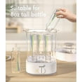 thumbnail image 6 of Baby Bottle Steam Sterilizer with Timer for Baby Bottles, Pacifiers, Pump Parts, and Toys - White, 6 of 7