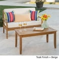 thumbnail image 6 of Noble House Peyton Outdoor Teak Loveseat & Coffee Table Set, 6 of 10