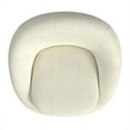 thumbnail image 4 of HomePop Round Swivel Accent Chair, White Sherpa, 4 of 8