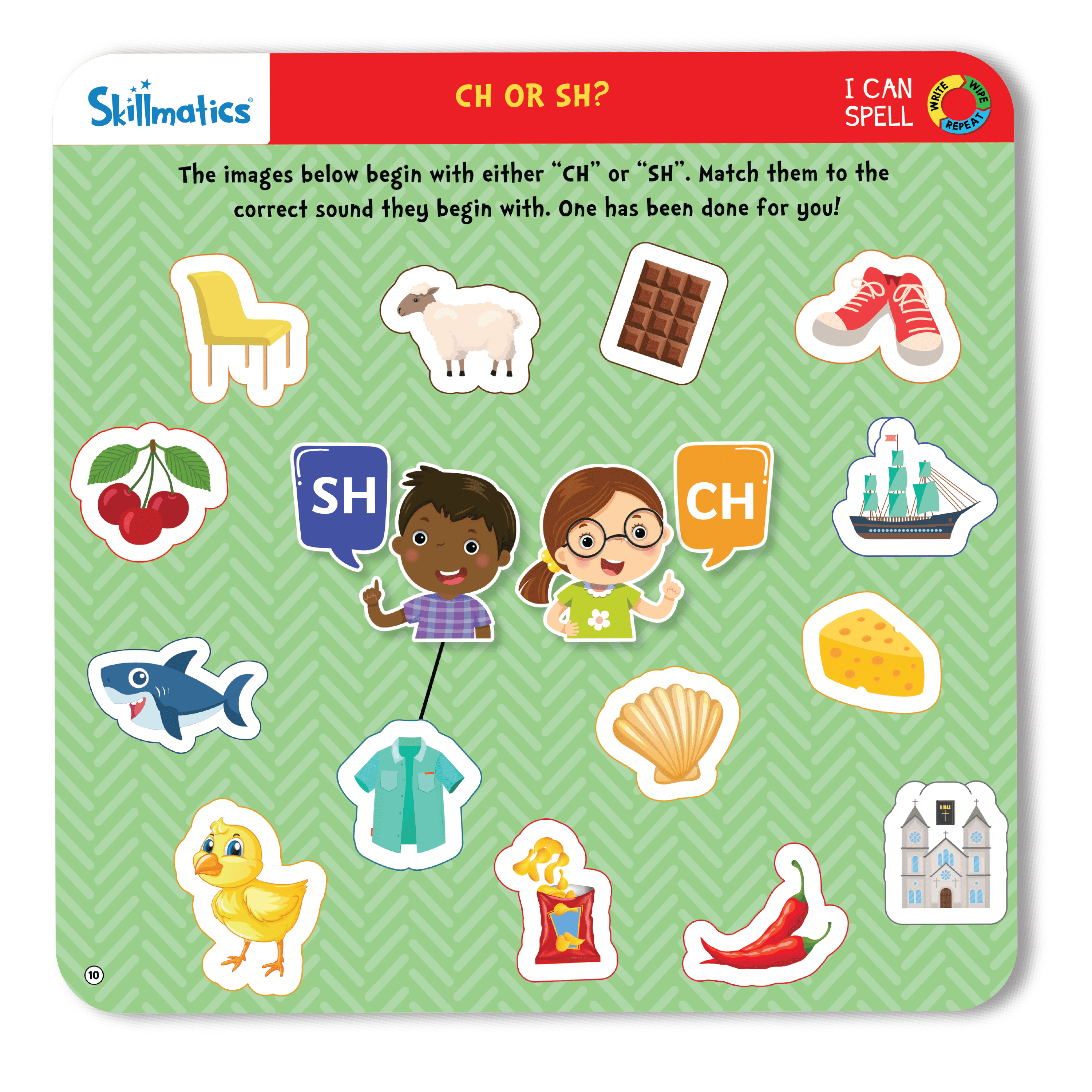 Skillmatics Educational Toy - I Can Spell, Preschool & Kindergarten Learning Activity for Kids, Toddlers, Skill Drill Flash Card, for Girls & Boys Ages 3+. One Size