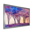 thumbnail image 2 of Designart 'Colorful Blue Trees Abstract Forest Landscape' Modern Framed Art Print, 2 of 4