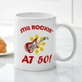 thumbnail image 3 of CafePress - Rockin' 50Th Birthday Mug - 11 oz Ceramic Mug - Novelty Coffee Tea Cup, 3 of 4