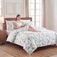 thumbnail image 2 of Pink Floral Duvet Cover King Size, 100% Cotton Duvet Cover Set with Zipper Closure & Corner Ties, Soft Breathable Branches Floral Bedding Set for All Seasons, 2 of 8