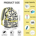 thumbnail image 6 of "Sunflower Wildflower Print Backpack - Stylish School Bag for Teens & Women, Water-Resistant Bookbag with Laptop Compartment, Trendy Floral", 6 of 6