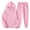 N16-Pink, variant on RMGVDSD Men's 2 Piece Outfit Men Women Autumn Winter Outfits Fashion Casual Solid Color Hooded Sweatshirt And Sweatpants Sweatsuit Sets Athletic Sweatsuits Set