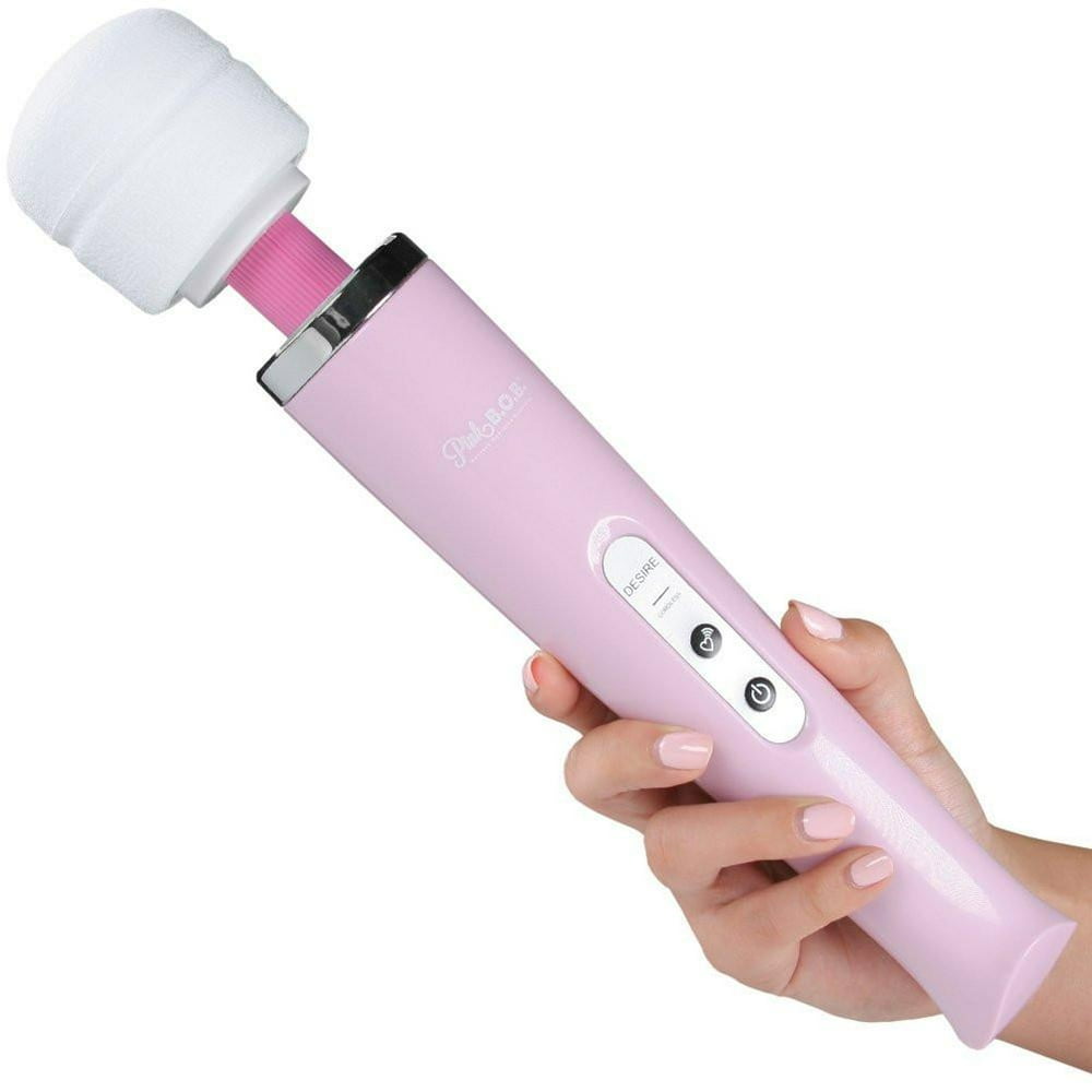 Pink B.O.B. Rechargeable Vibrating Massage Wand Powerful Body Massager