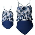 thumbnail image 4 of Mommy and Me Bathing Suit Two Piece Swimming Suit Family Matching Swimsuits Ruffle Bikini Set, 4 of 5