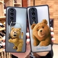 thumbnail image 2 of Funda mate para HONOR 70 50 30S 30 20 8X 9A 9X PLAY 4T X7 X8 X10 5G V40 Funda Coque Capa Shell travieso t-oso de peluche pareja, 2 of 5