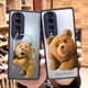 thumbnail image 2 of Funda mate para HONOR 70 50 30S 30 20 8X 9A 9X PLAY 4T X7 X8 X10 5G V40 Funda Coque Capa Shell travieso t-oso de peluche pareja, 2 of 5