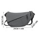 thumbnail image 3 of Bolso bandolera para hombre | Riñonera multibolsillos para teléfono y artículos esenciales | Correa ajustable | Piel sintética | Gris o negro, 3 of 6
