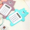 thumbnail image 2 of Maoww Cartoon Calculator Home Office School Mathematics Counting Tool Mini Size Bear Shaped Calculators Devices Calculation Equipment Green, 2 of 8