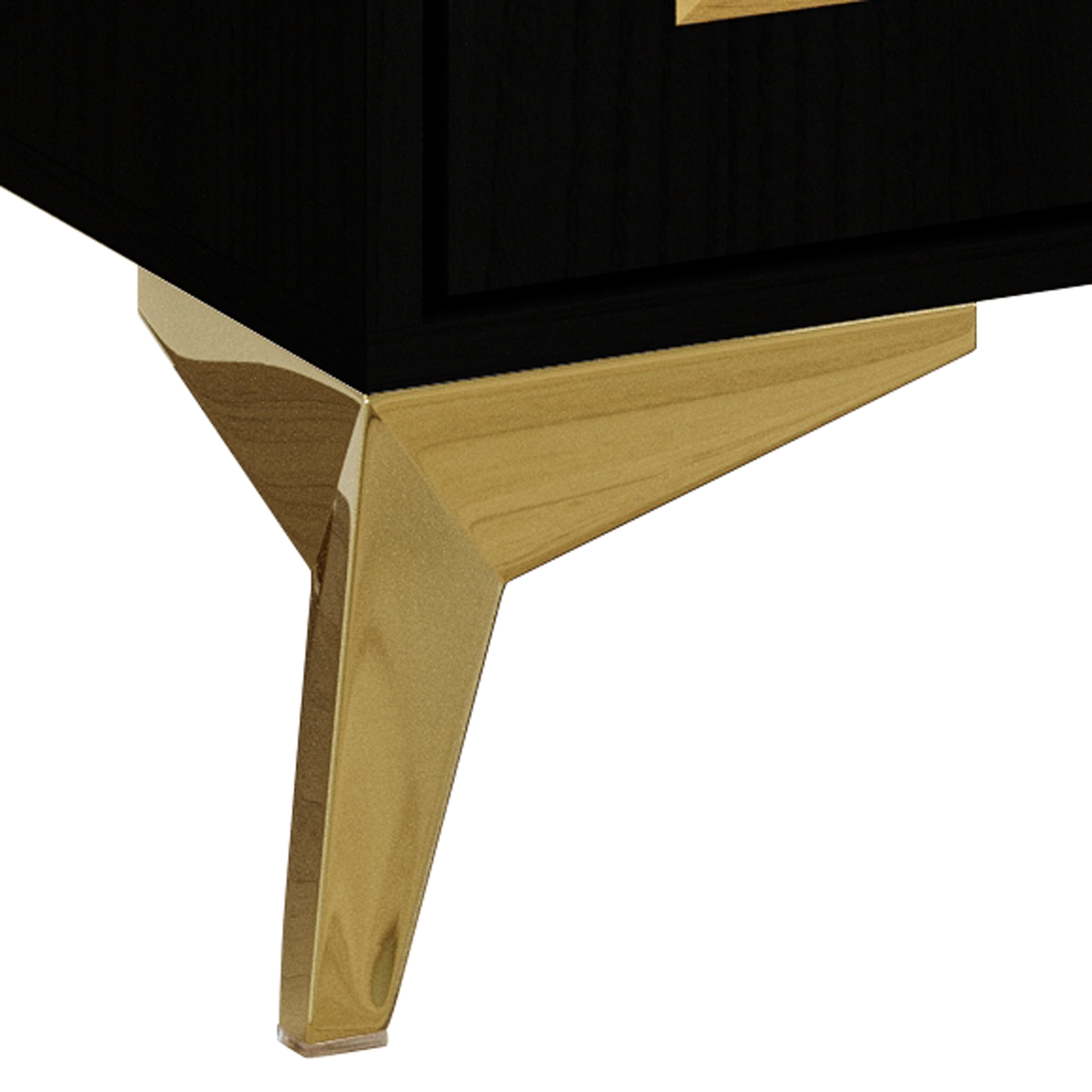 Castle Place Glam 55" TV Stand Console for TVs up to 65", Black