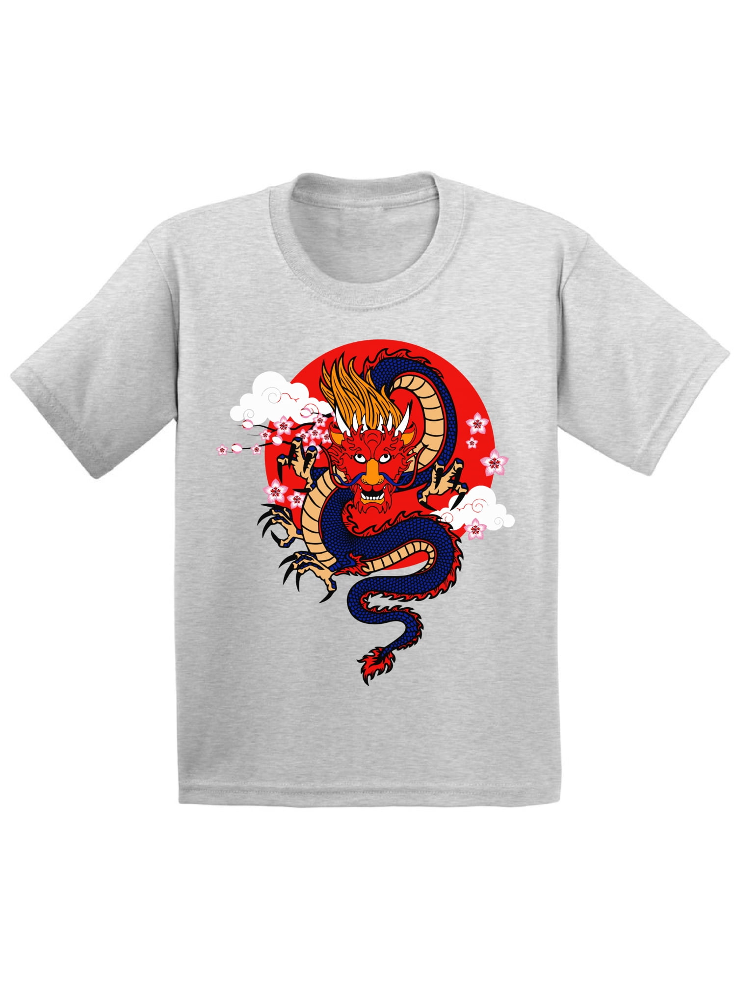 Boys Graphic Tees - Cool Dragon Shirt 