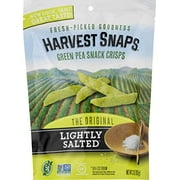 Harvest Snaps Lightly Salted Green Pea Snack Crisps, Gluten-Free, Baked and Crunchy Vegetarian Snack With Plant Protein and Fiber, 3oz/3Count