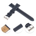 thumbnail image 3 of Unique Bargains Cowhide Watch Bands Watch Straps for Men Women 18mm Grain Cowhide Watch Strap Navy Blue, 3 of 6