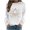 White, variant on Arlun Halloween Funny Sweatshirt for Women Sequin Pumpkin Cart Graphic Printed Pullover Tops Long Sleeve Hoodless Shirt Casual Fall Fashion Sweatshirts for Everyday Wear White XL