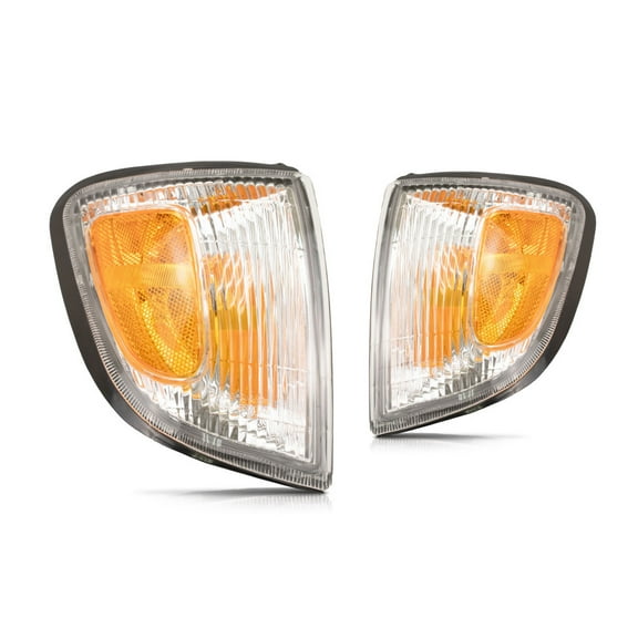 For 1997-2000 Toyota Tacoma Pair Driver & Passenger Side Turn Signal/Side Marker Light w/ Bulbs DOT Certified TO2520155, TO2521155 | 81620-04050, 81610-04050