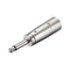 thumbnail image 3 of Adaptador XLR macho a macho de 1/4" TRS, Conector de audio de micr?fonos, enchufe macho de micr?fono, 6 unidades Unique Bargains micrófonos de videojuegos, 3 of 4