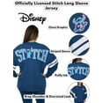 thumbnail image 2 of Disney Women's Stitch Long Sleeve Sweatshirt Jersey Blue Hockey Style, 2 of 8