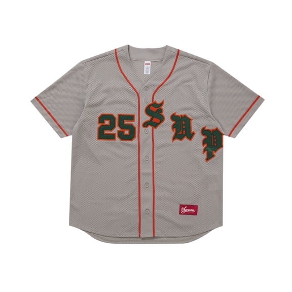 Supreme Men's Old English Baseball Jersey Grey, from StockX