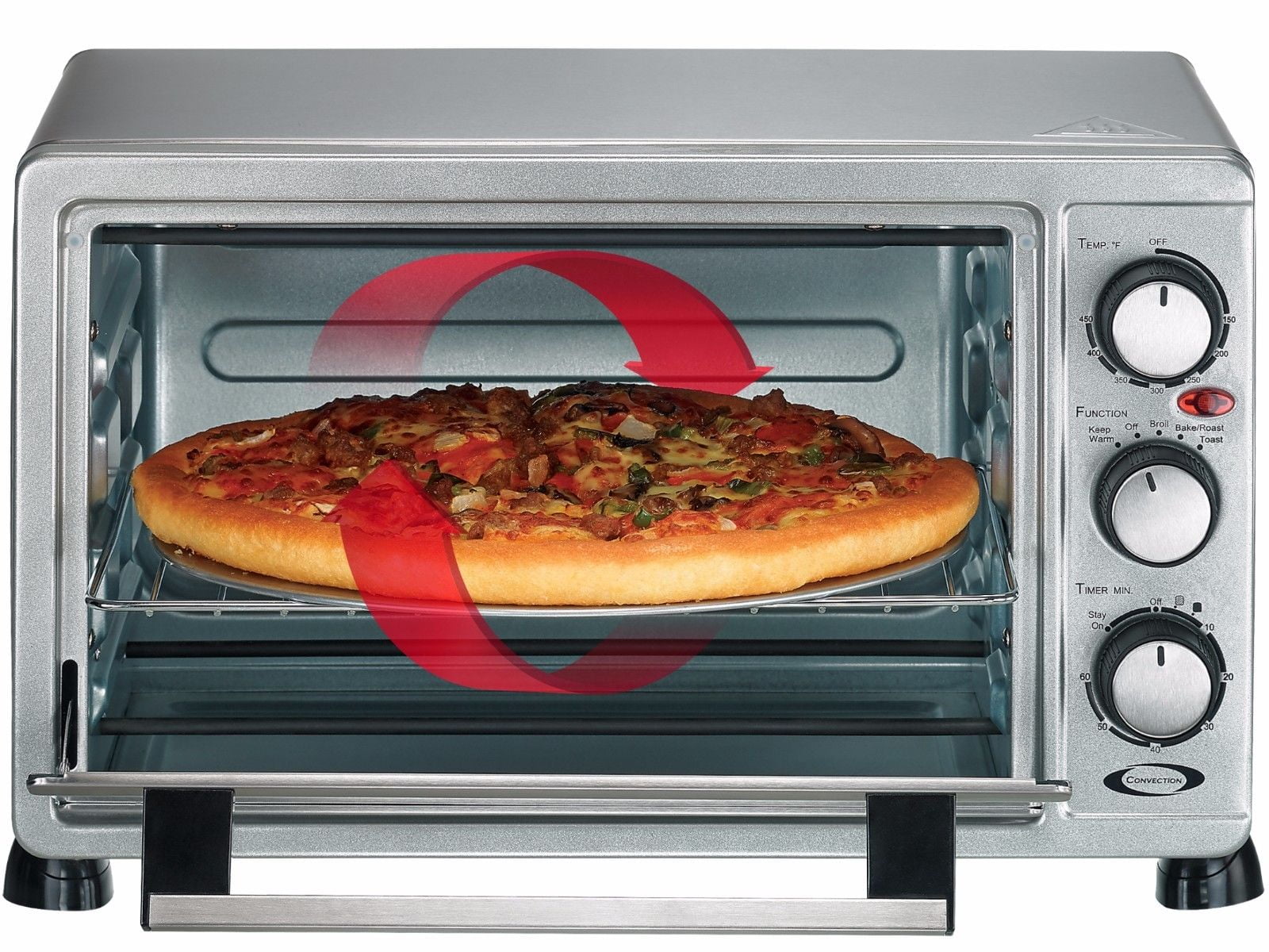Rosewill 6 Slice Convection Toaster Oven and Broiler with Drip Pan in