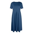 thumbnail image 6 of CIENVNSTG Maxi Dress for Women Solided Color Long Breathable Summer Dress Lightweight Eye-Catching Beach Dress, 6 of 6