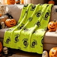 thumbnail image 6 of Roiihwy Halloween Throw Blanket, Bat Ghost Fall Plaid Blanket, Soft Fuzzy Plush Spooky Spider Bats Flannel Halloween Fleece Blankets and Throws for Bedding Sofa Couch(40x30in), 6 of 6