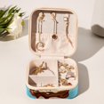 thumbnail image 6 of Ice Cream Travel Portable Square Decorative Box with Necklace Holder and Jewelry Organizer - Ideal for Rings, Earrings, Necklaces, Bracelets - Suitable for Girls and Women, 6 of 6