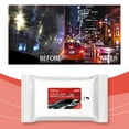 thumbnail image 4 of Auto Windshield Oil Film Removal Wipes Car Window Cleaner Stain Removal Cleaning Oil Removal Clear Car Windshield Clean Vision Glass Car Interior Cleaner Cleaning Wipes Car Wash Kit 10ml, 4 of 5