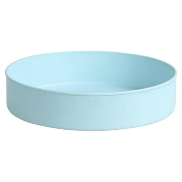 Bearachild Cocina baño cosmético tocadiscos bandeja de almacenamiento espacio organizado y libre de desorden plástico grueso azul capa única Type2 NO2