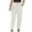 White, variant on VSSSJ Women's Cotton and Linen Pants Regular Fit Solid Color Drawstring Elastic Waist Straight Long Pants Casual Comfortable Soft Trousers Pink XXL