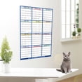 thumbnail image 3 of 2026 Wall Calendar Dry Erase Large,Blue Starry Sky Calendar Wet & Dry Erasable Laminated 12 Month Annual Yearly Planner, Reversible, Horizontal,Vertical,Including Watercolor Pen, 3 of 9