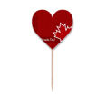 thumbnail image 1 of Canadá sabor feliz dia de Canada Etiqueta del corazón de la bandera del palillo de dientes, 1 of 3