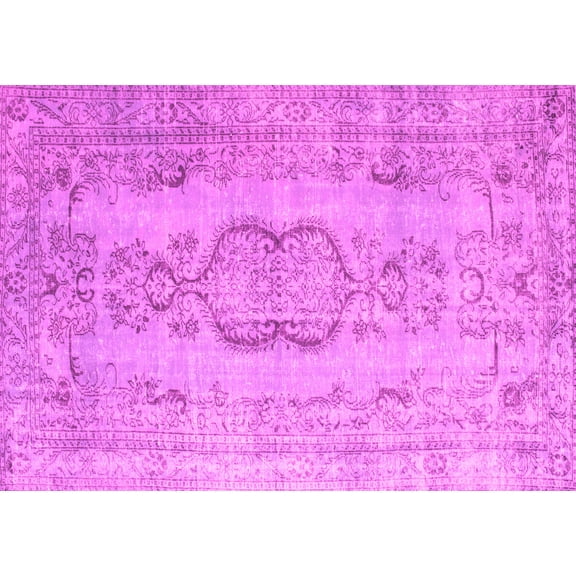 Ahgly Company Indoor Rectangle Persian Pink Bohemian Area Rugs, 5' x 7'
