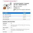 thumbnail image 2 of Fuel Pressure Regulator - Compatible with 1987 - 1988 Chevy R20, 2 of 2