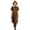 Brown, variant on Mens Renaissance Set Medieval with Hooded Surcoat Leather Belt Ren Faire Halloween Outfit