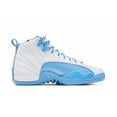 thumbnail image 2 of Big Kid's Jordan 12 Retro "Emoji" White/University Blue (DQ4365 114) - 7, 2 of 8