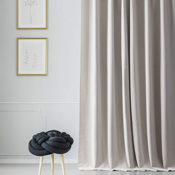 Makkelijk te gebeuren tussen Jaarlijks Exclusive Fabrics Blackout Room Darkening Curtain Panel Pair (2 Panels)  Alabaster Beige 50 X 84 84 Inches - Walmart.com